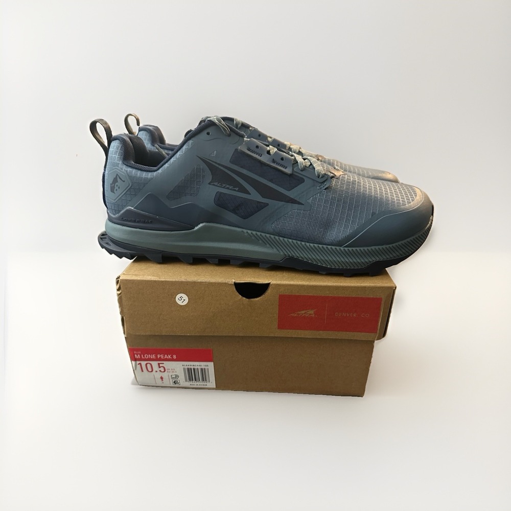Altra Lone Peak 8 Men's Size 10.5 Blue Trail Running Shoes